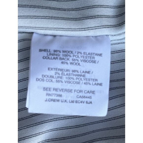 J. Crew Black Regent Blazer Size 2 EUC - Picture 7 of 7